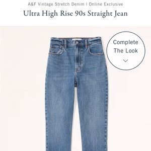 Ultra High Rise 90s Straight Jean